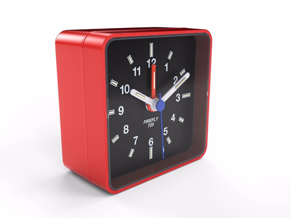 Fiery Red Glow in the Dark Alarm Clock